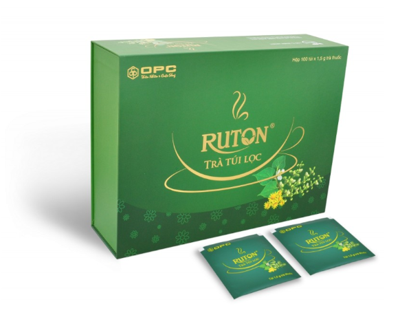 RUTON Trà túi lọc (Hộp 100 túi x 1,5g) | CEVPharma GHCH Kim cương ...